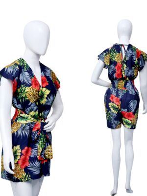 Adjustable Waist - Hawaiian Ladies Romper Prepack