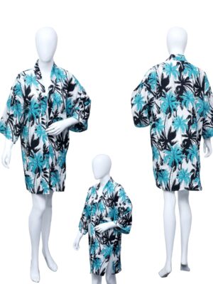 Short Kimono Robe (Beach Cover-up) - Ladies Hawaiian Prepack