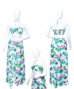 Adjustable Waist / Bra Skirt Halter Set Ladies Hawaiian Prepack