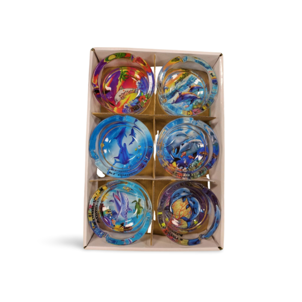 Florida Glass Ashtray - "Ocean Collection No.3"