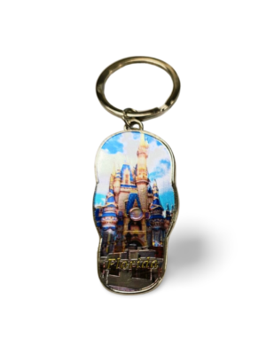 Florida Metal Key Chain - "Disneyland Castle"