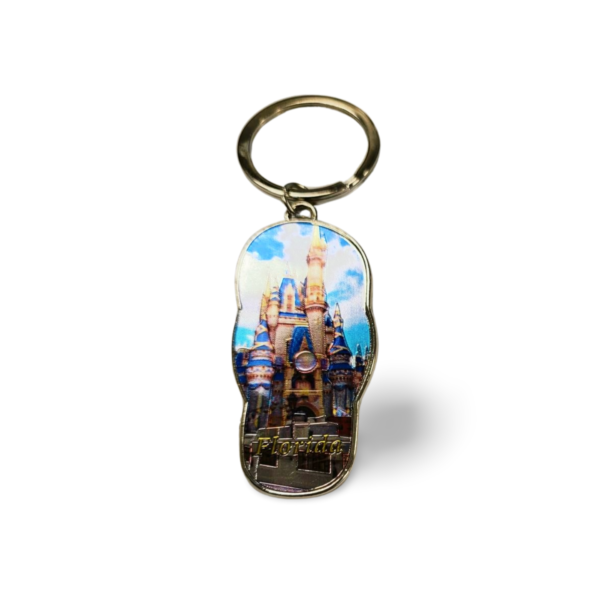 Florida Metal Key Chain - "Disneyland Castle"