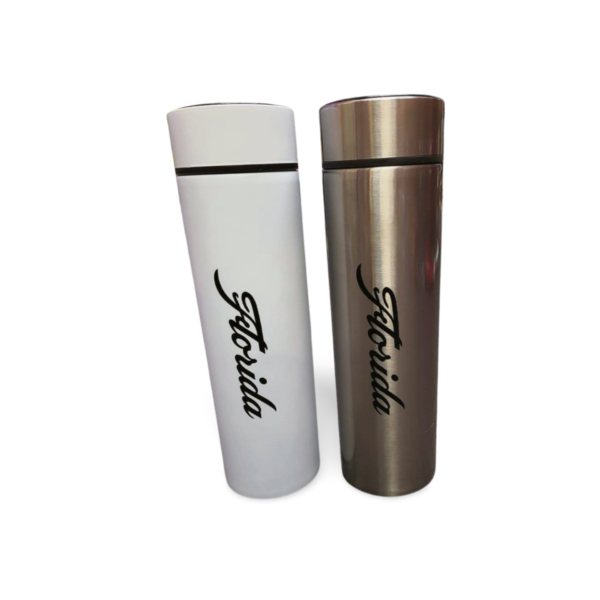 Florida Stainless Steel Bottle (Hot and Cold) - Silver, White