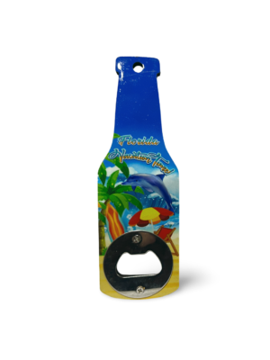 Florida Wooden Magnet Bottle Opener - "Florida Vacation"