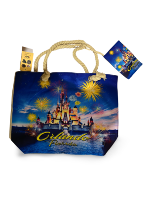 Florida Beach Bag with Purse - "Orlando Florida Castle"