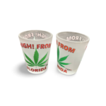 Florida Shot Glass - "Green Weed Leaf"