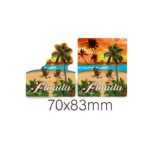 Florida 3D Magnet - "Tropical Beach View"