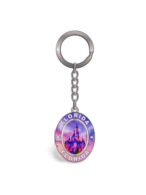 Florida Metal Key Chain - "High Castle"