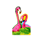 Florida 3D Magnet - "Flamingo at the Beach"