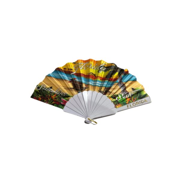 Florida Oriental Fan - "Dolphins Print"