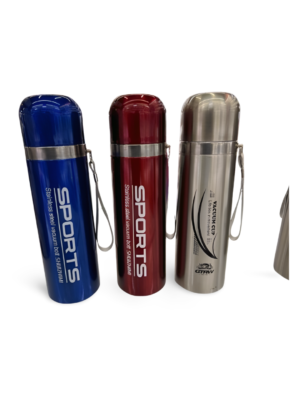 SHUIZHIMI Stainless Steel Sports Vacuum Bottle (Hot and Cold) - Blue, Red, Silver