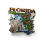 Florida 3D Magnet - "Florida Map"