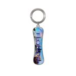 Florida Skateboard Metal Key Chain - "Dolphins in Sunshine City"