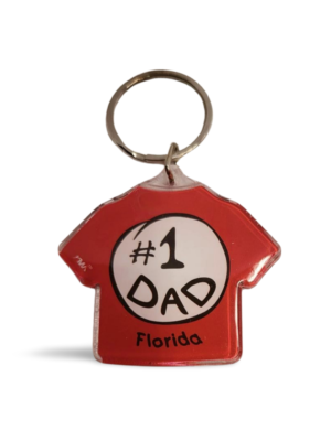 Florida Acrylic Key Chain - "#1 Dad"