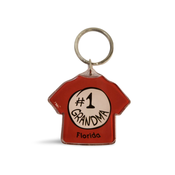 Florida Acrylic Key Chain - "#1 GRANDMA"