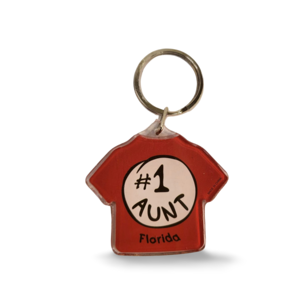 Florida Acrylic Key Chain - "#1 AUNT"