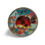 Florida Alloy Decorative Plate (Large) - "Palm Trees"