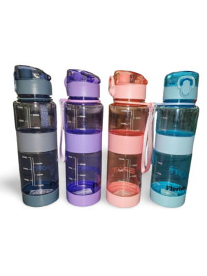 Florida Plastic Water Bottle - Cool Grey, Pale Purple, Pale Pink, Pale Aqua