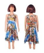 Girls' Breezy Sleeveless Tank Dress – Boat Navy and Boat Pink