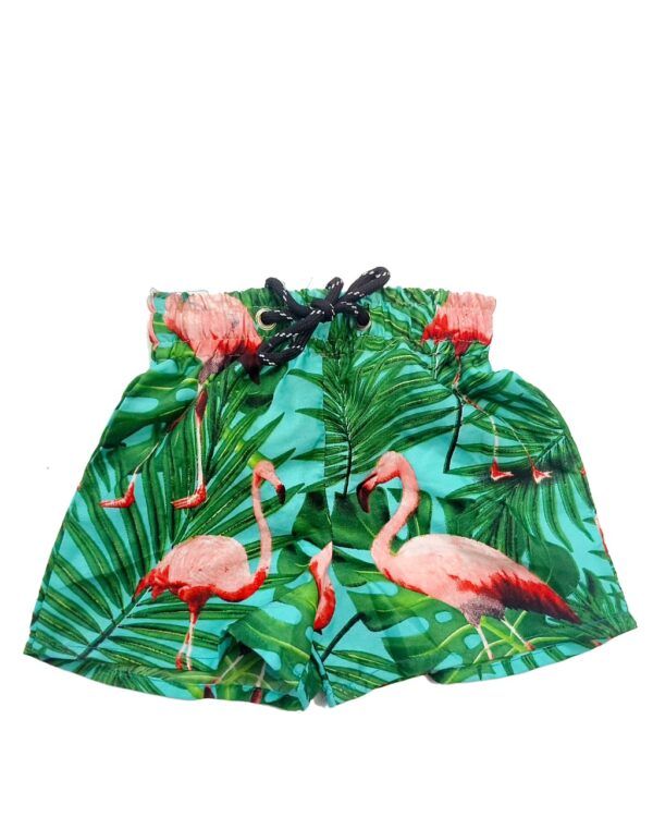 Boys Hawaiian Short 'FLAMINGO GREEN'