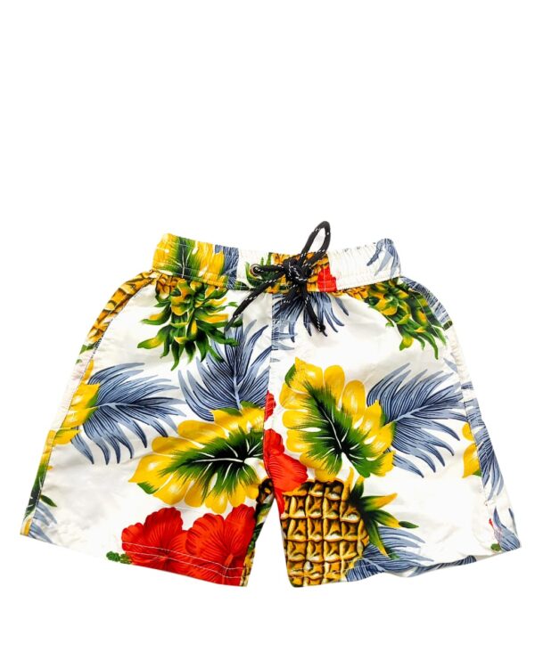 Boys Hawaiian Short 'PINEAPPLE WHITE'