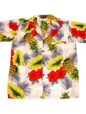 Men's Hawaiian Shirt 'PINEAPPLE WHITE'