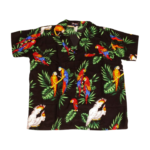 Men's Hawaiian Shirt 'PARROT BLACK'