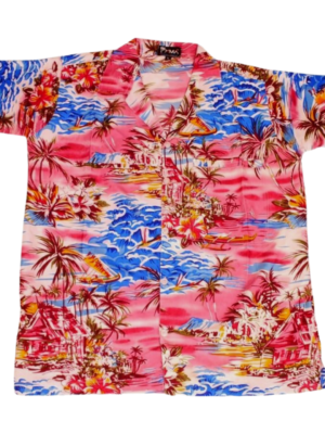 Men's Hawaiian Shirt 'BOAT PINK'