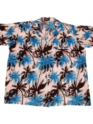 Men's Hawaiian Shirt 'PALM WHITE'