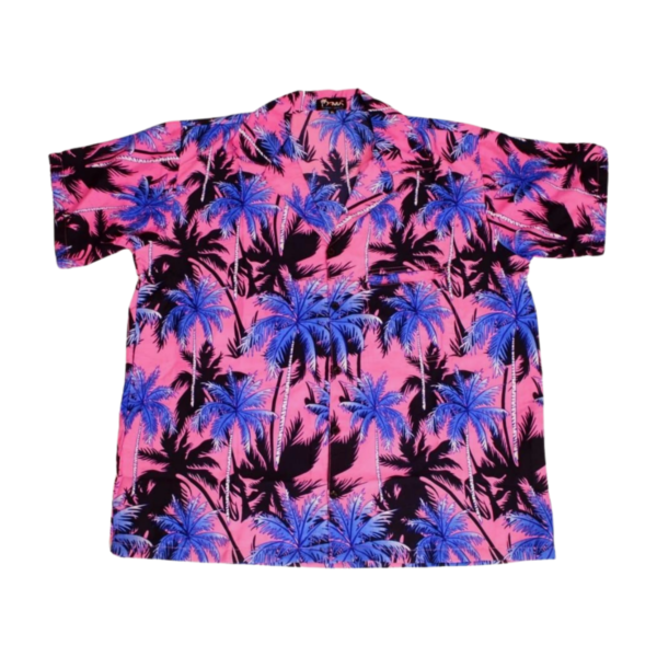 Men's Hawaiian Shirt 'PALM PINK'