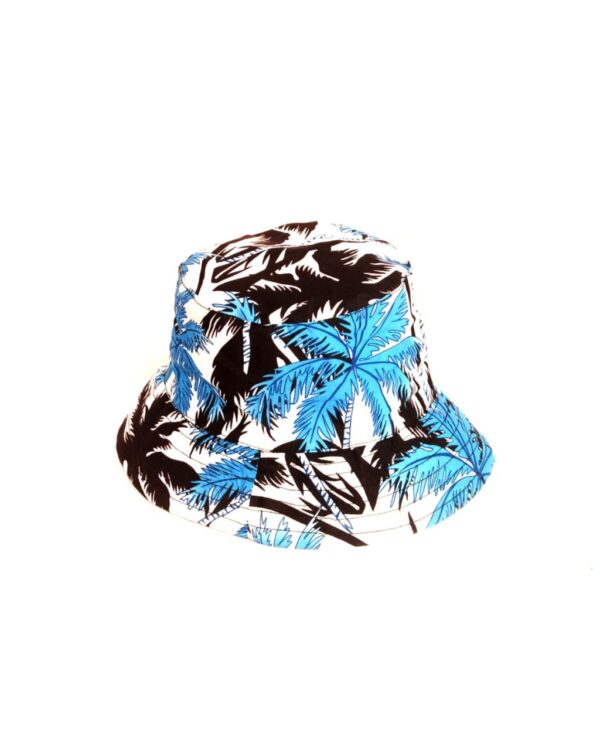 Hawaiian Bucket Hat 'PALM WHITE'