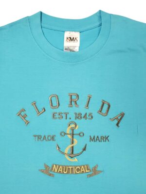 Embroidery T-shirt Florida Nautical Anchor Pool