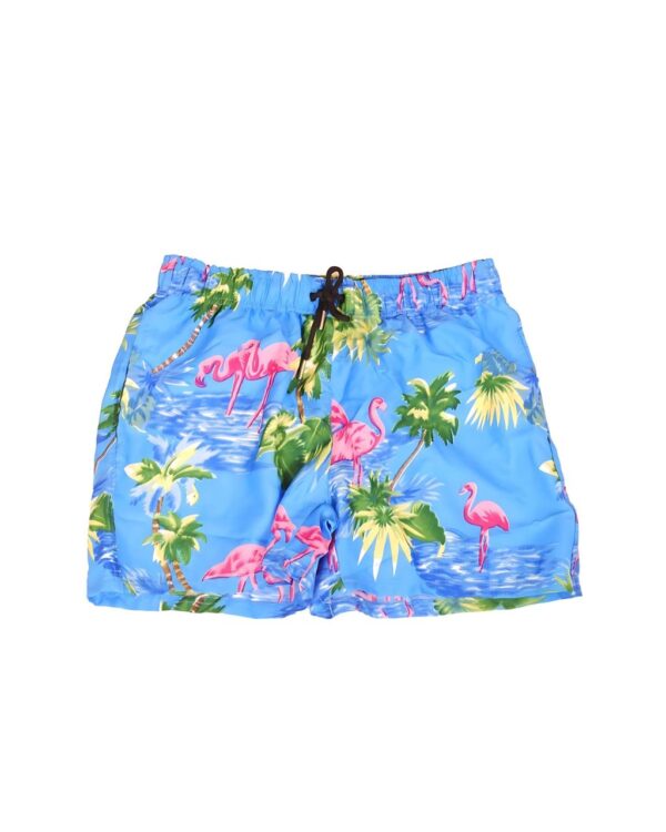 Men's Hawaiian Shorts 'FLAMINGO AQUA'