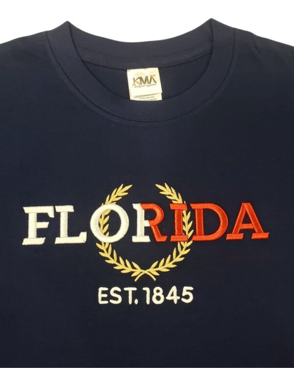 Embroidery T-shirt Florida Tommy Navy