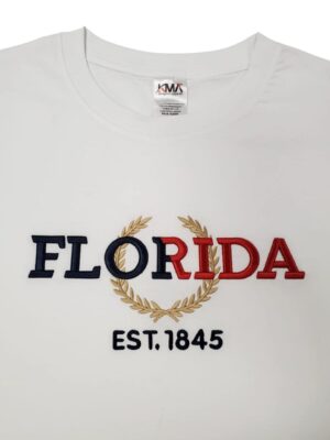 Embroidery T-shirt Florida Tommy White