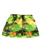 Men's Hawaiian Shorts 'GREEN PALM BLACK'