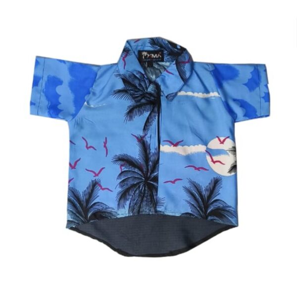 Hawaiian Dog Shirt 'SUNSET BLUE'