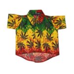 Hawaiian Dog Shirt 'GRASS MULTI'