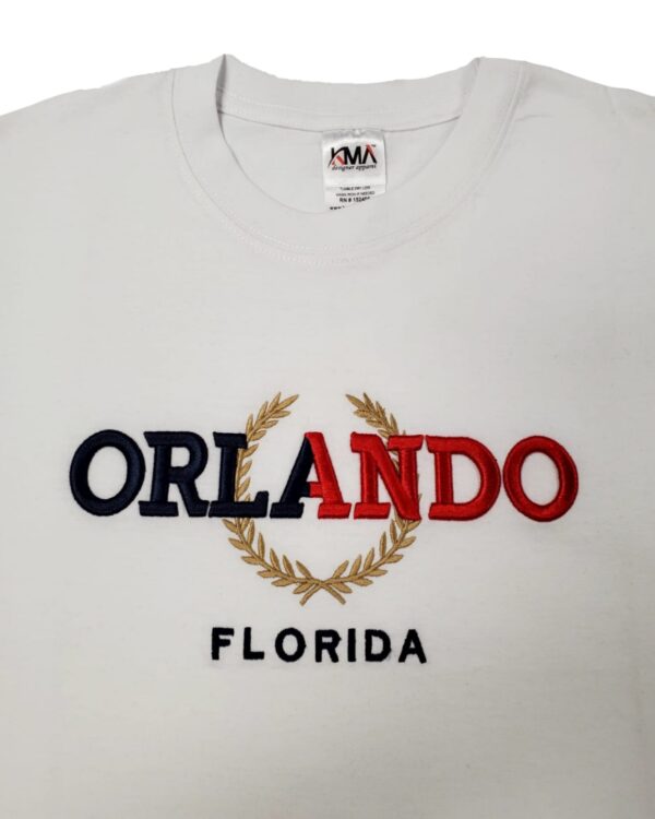 Embroidery T-shirt Orlando Tommy White