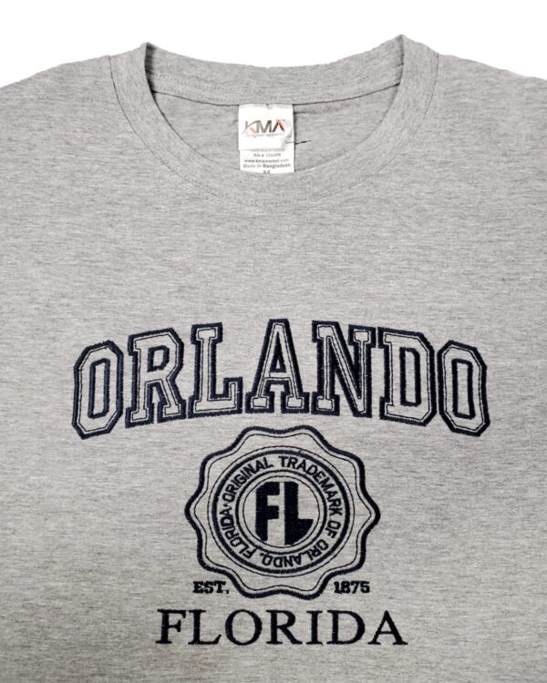 Embroidery T-shirt Orlando College Athletic Heather