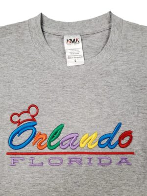 Embroidery T-shirt Orlando Ear Athletic Heather