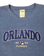 Embroidery T-shirt Orlando EST. Dolphin Royal Heather