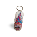 Orlando Acrylic Key Chain - "Pink Castle Sandle"