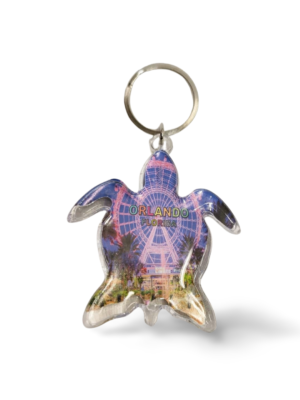 Orlando Acrylic Key Chain - "Ferris Wheel Turtle"