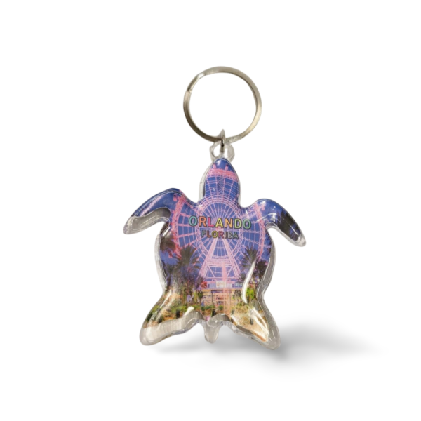 Orlando Acrylic Key Chain - "Ferris Wheel Turtle"