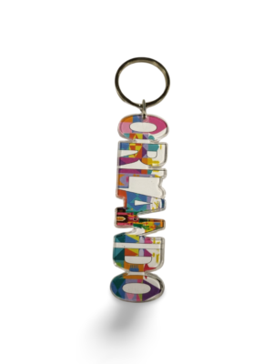 Orlando Acrylic Key Chain - "Colorful Landmarks"