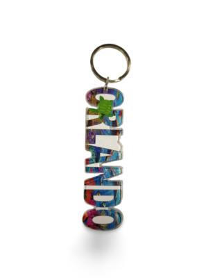 Orlando Acrylic Key Chain - "Tropical Turtle"