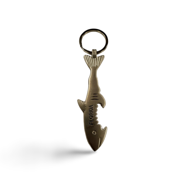 Florida Metal Key Chain - "Shark Bottle Opener"