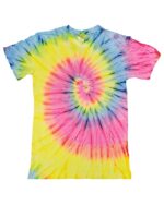 Adult Tie Dye Short Sleeve T-shirt - "Spiral and Various Collection"