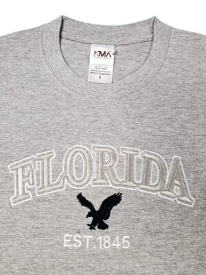 Embroidery T-shirt Florida Eagle Athletic Heather